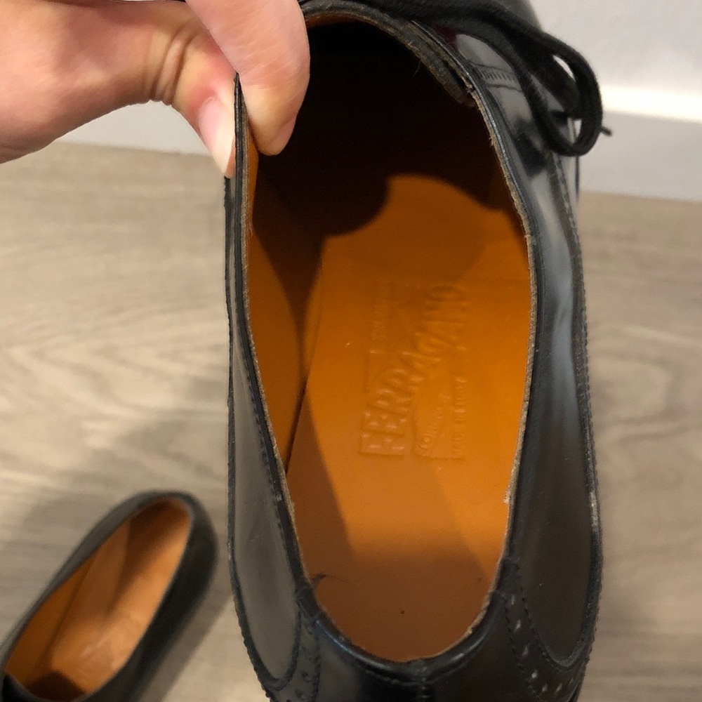 Ferragamo brogue Oxford shoes, size 8 B - Picture 10 of 15